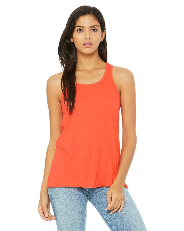 Bella+Canvas Ladies Flowy Racerback Tank | Coral