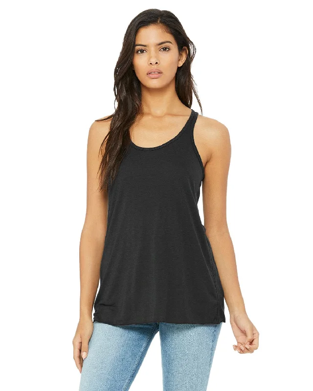 Bella+Canvas Ladies Flowy Racerback Tank | Dark Grey