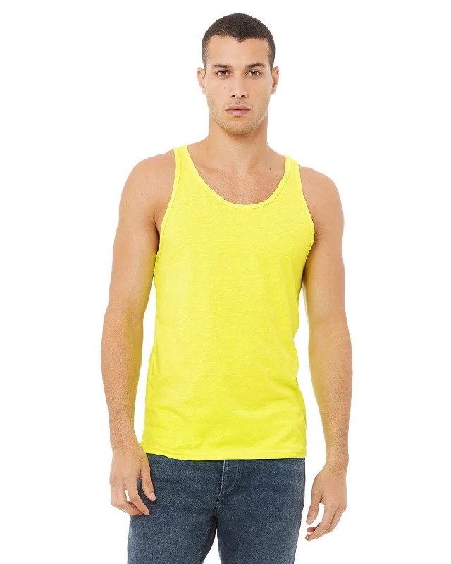 Bella+Canvas Unisex Jersey Tank | Neon Yellow