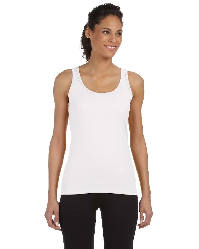 Gildan Ladies SoftStyle Tank Top | White