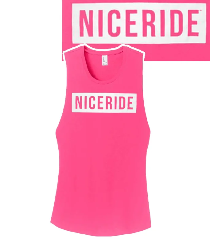 Influencer - Pink Or White District 100% Cotton Women's Muscle Tank