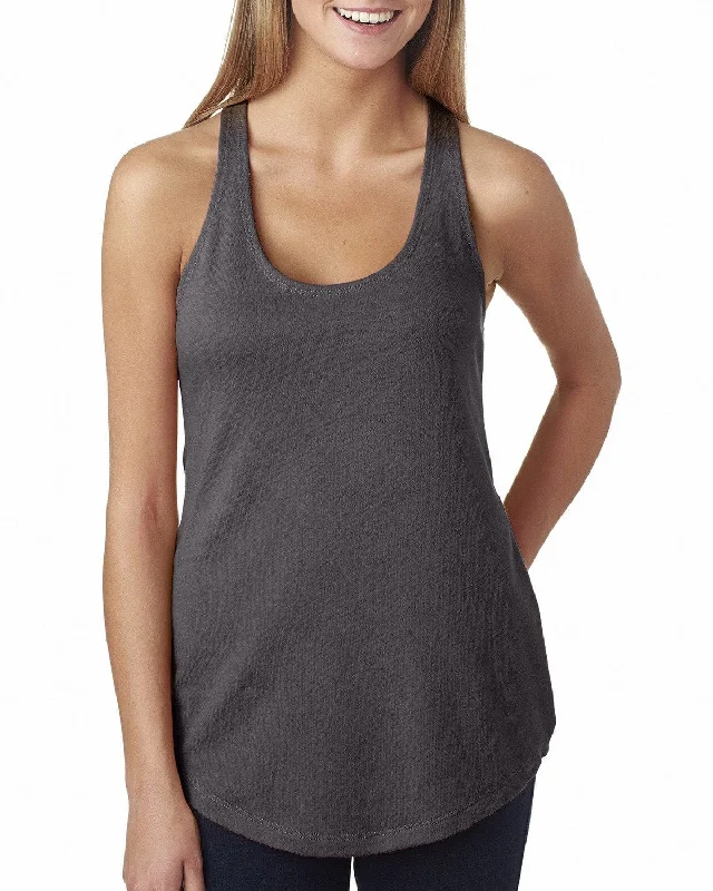 Next Level Ladies Terry Racerback Tank | Dark Gray