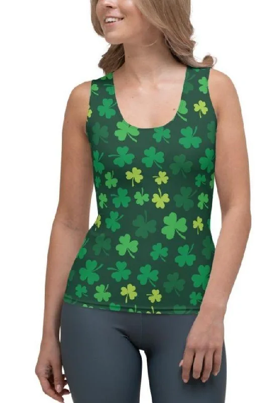 Shamrock Pattern Tank Top