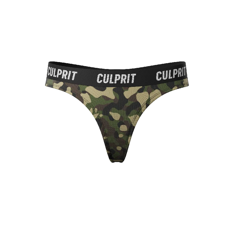 Camo Bunnies 🌳🐰 Thong