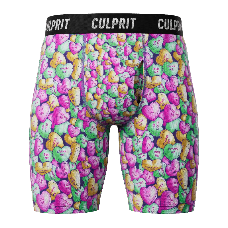 Candy Hearts 🍭❤️‍🔥 Long-Cut Boxer Briefs w/ fly