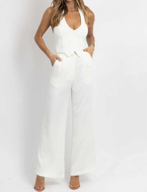 Courtney Jumpsuit In White