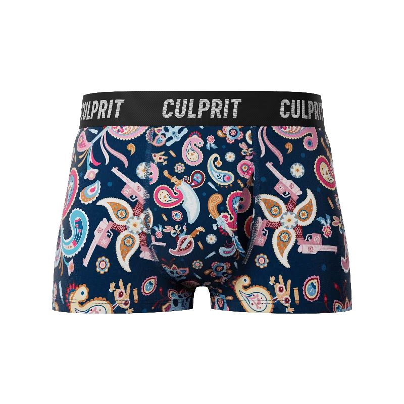 Crime Paisley 🦹 Trunk Cut Boxer Briefs w/ fly