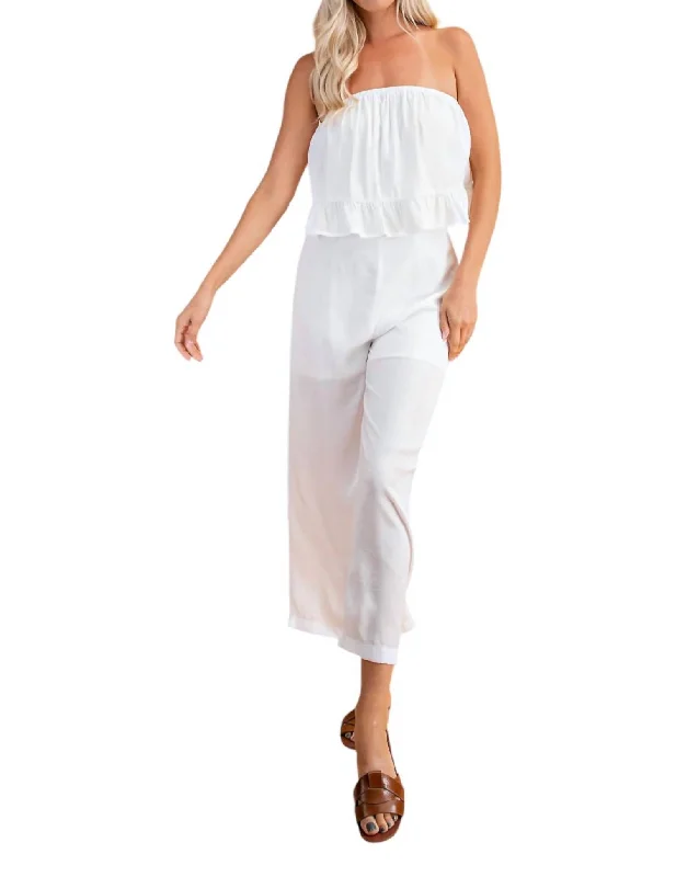 Halo Jumpsuit In White