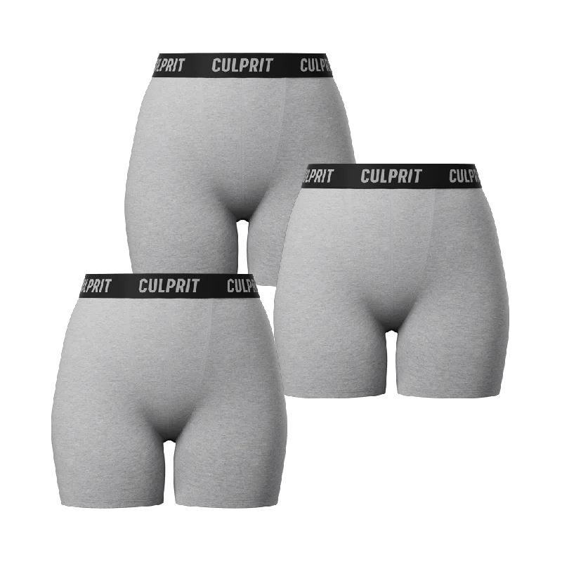 Heather Grey LadyBoxers 3-Pack🌪️