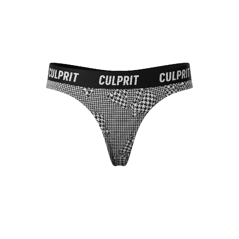 Houndstooth 3D 🐺 Thong