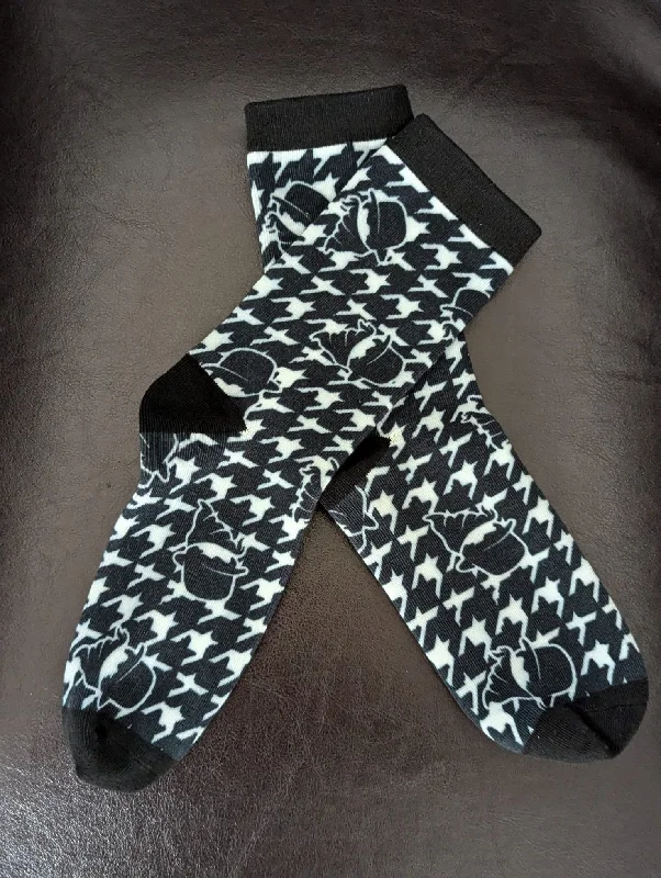 Houndstooth 3D 🐺 Socks