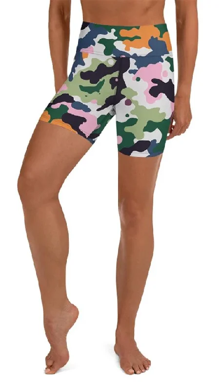 Modern Camo Yoga Shorts