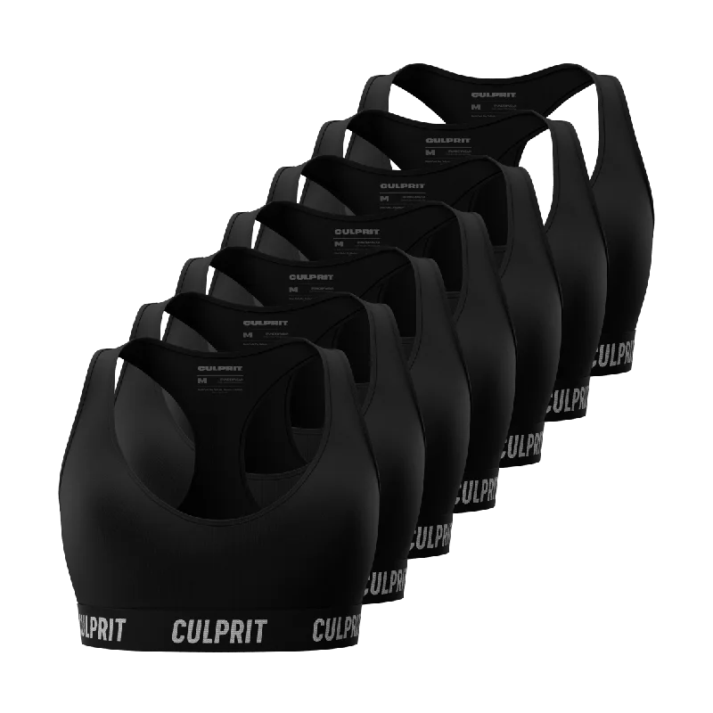 ComfyBra Stealth Black 7-Pack 🥷