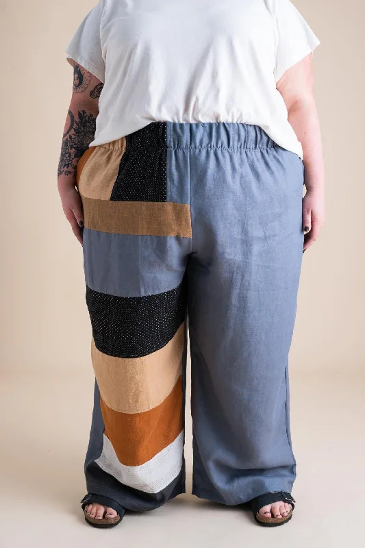 Sunset Pants 4X in Patchwork #2