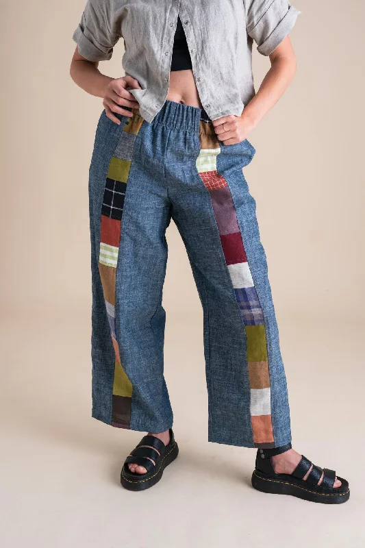 Sunset Pants in Indigo Chambray