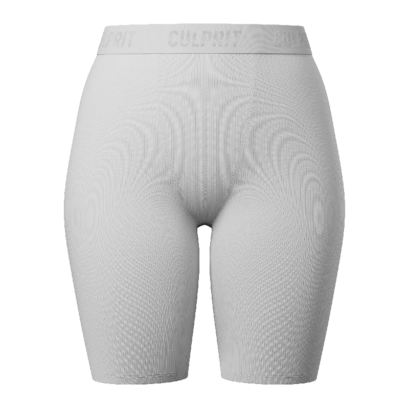 White Hot Ribbed Long-Cut LadyBoxers