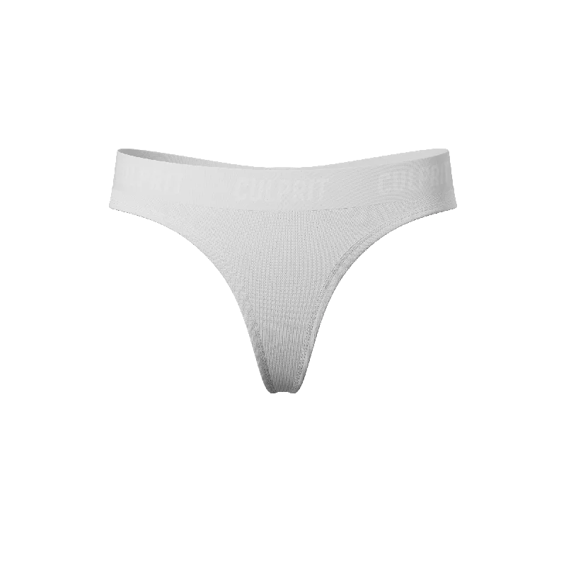 White Hot Solid Thong