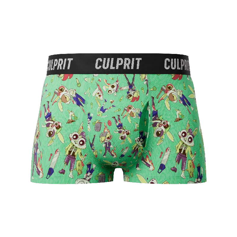 Zombie Bunnies 🧟‍♂️🐰 Trunk Cut Boxer Briefs w/ fly