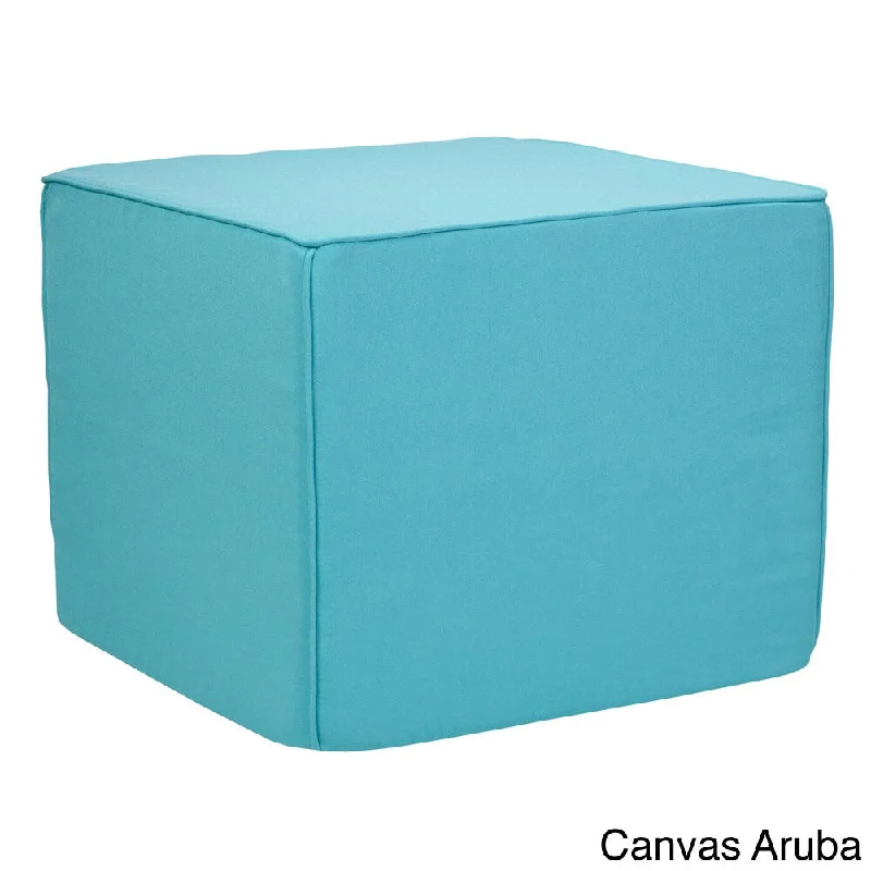 Brooklyn 22-inch Indoor/ Outdoor Corded Sunbrella Ottoman