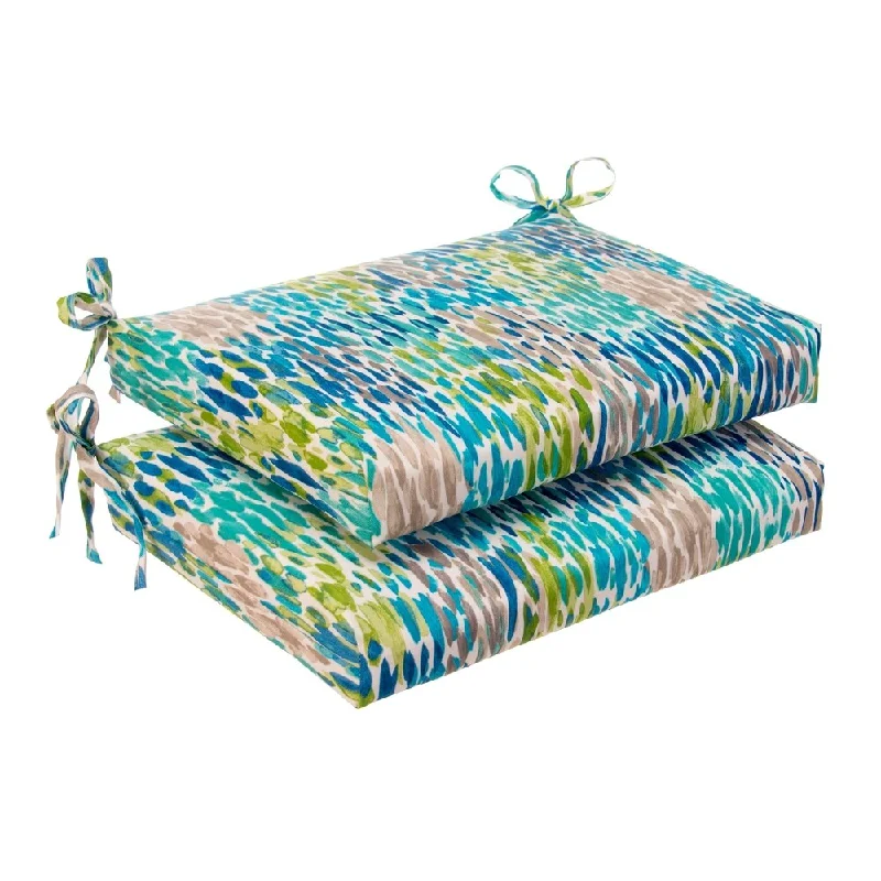 Glasgow April Showers Oversized Seat Square Cushion (Set of 2) by Havenside Home