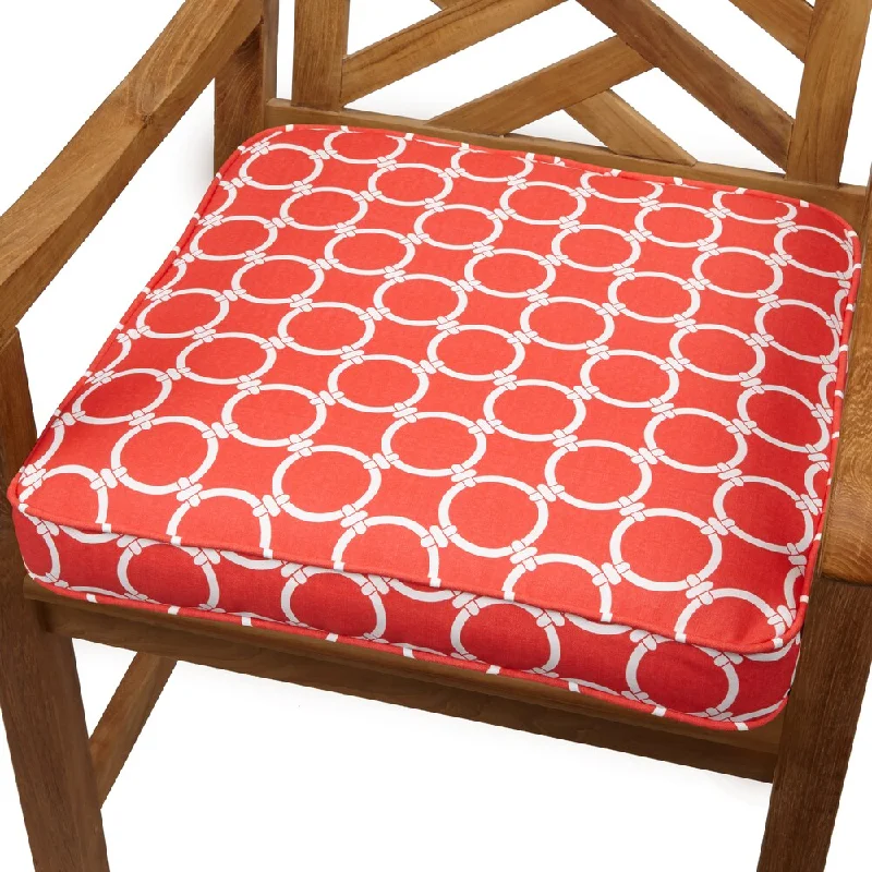 Links Coral 19-inch Indoor/ Outdoor Corded Chair Cushion