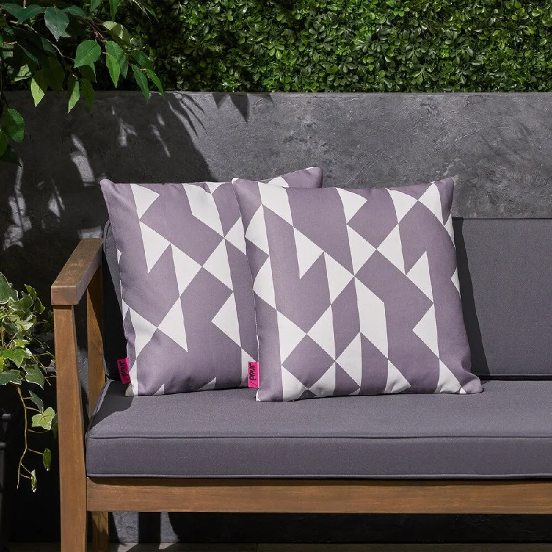 Loulu Outdoor 17.75" Square Cushion (Set of 2）by Christopher Knight Home