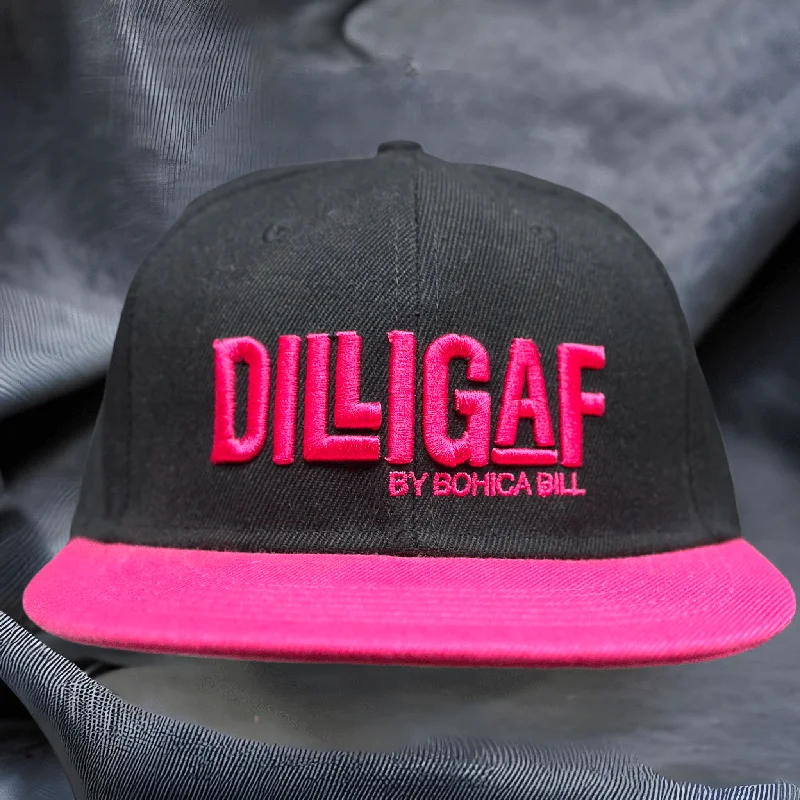 Pink Bohica Signature Flat Brim/Snap Back Hat