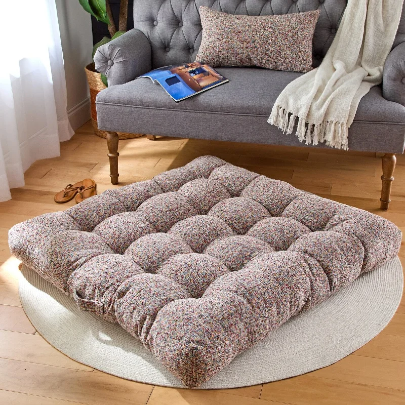 Sorra Home Indoor Tufted Floor Pillow Single