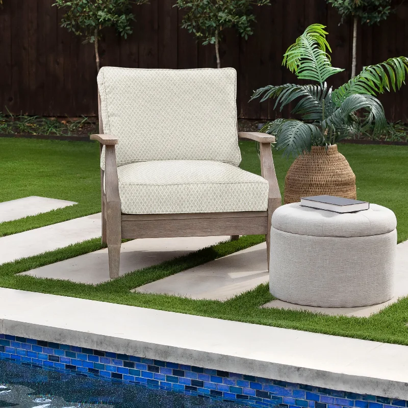 Sorra Home Sunbrella Outdoor Corded Chair Cushion