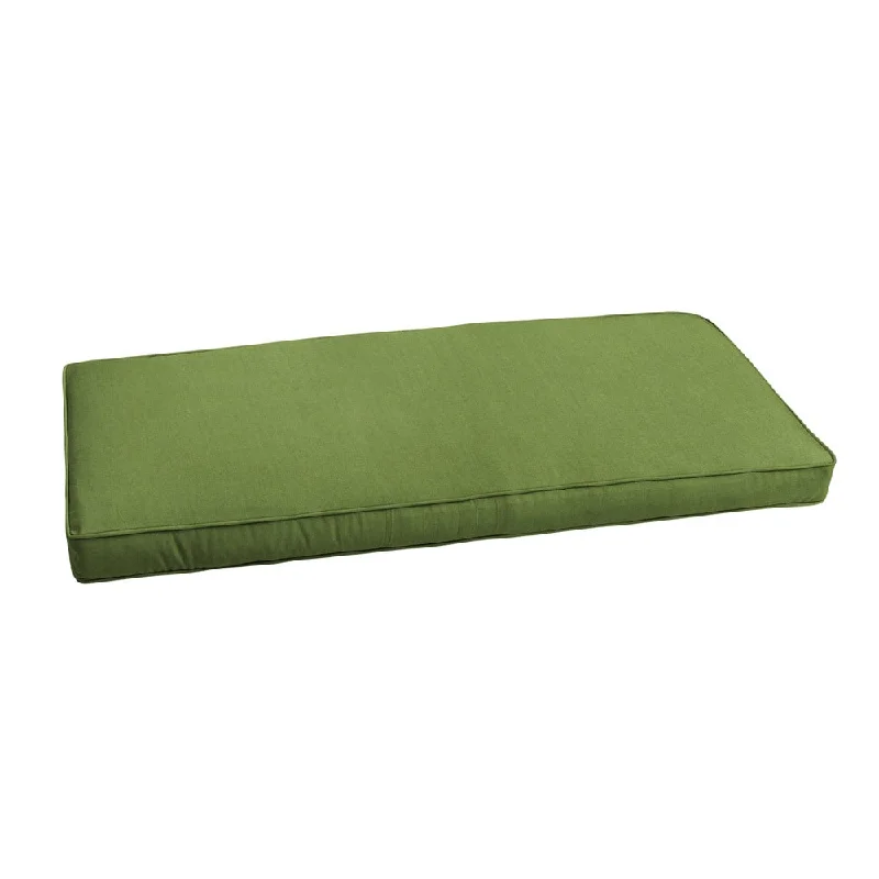 Sunbrella Cilantro Green Indoor/ Outdoor Bench Cushion 55" to 60"