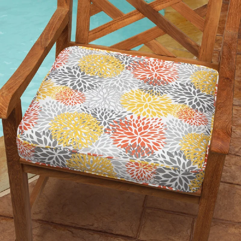 Tango Bloom 20-inch Indoor/ Outdoor Corded Chair Cushion